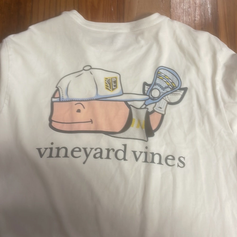 Vineyard Vines White Lacrosse Tee
